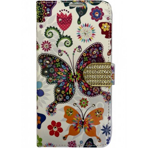 iPhone 13 Pro Premio Wallet Diamond Butterfly